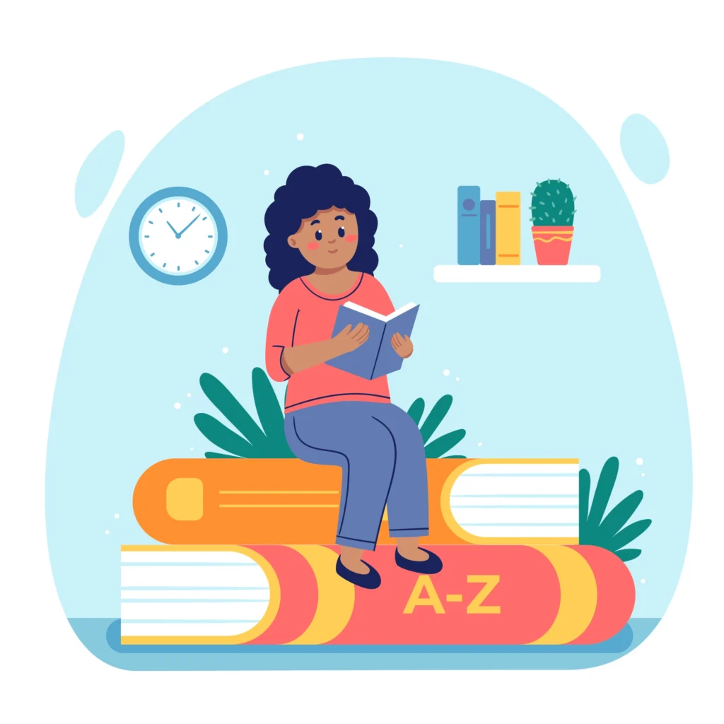 Schülerin nutzt Reading Comprehension Übungen für bessere Englischnoten